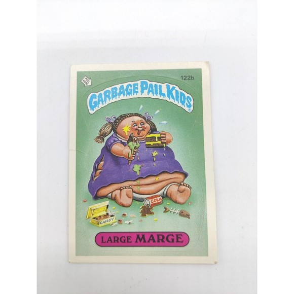 Vintage 1986 Garbage Pail Kids #122B Large Marge Trading Collectors Card Sticker - Picture 2 of 4